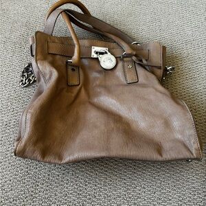 Michael Kors Tan Leather Shoulder Bag